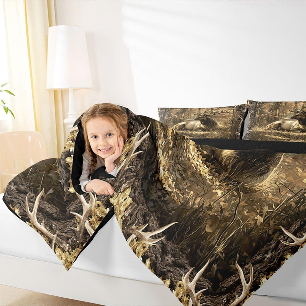 Rustic Deer Comforter Set Bedding Set