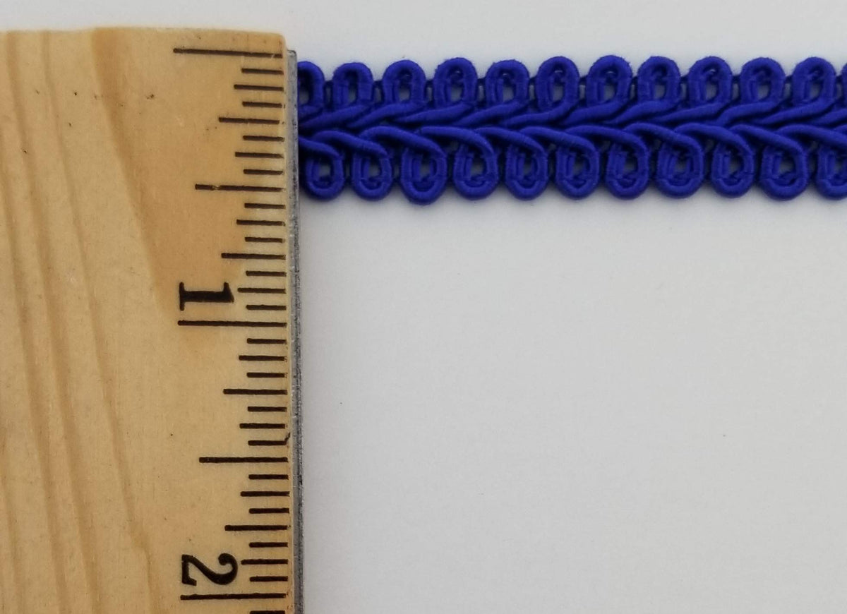 1/2" Chinese French Braid Gimp Trimming - 10 Continuous Yards - Many Colors! (Royal)