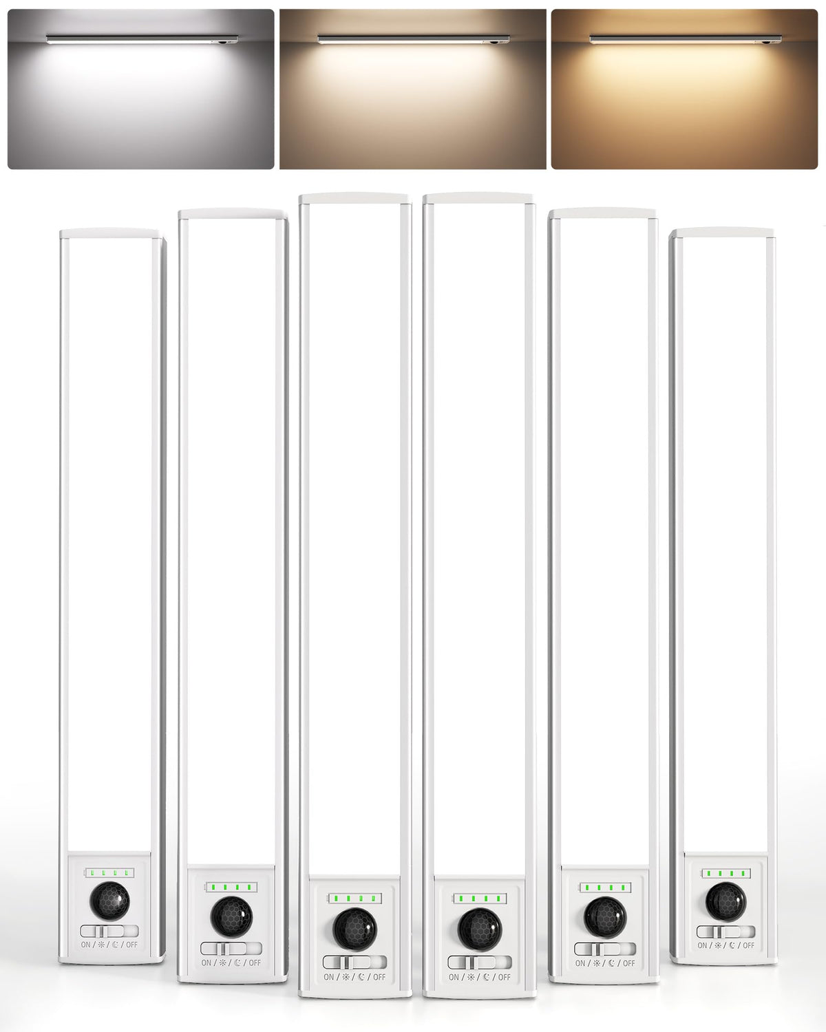 Upgraded Under Cabinet Lighting, 4800mAh Battery