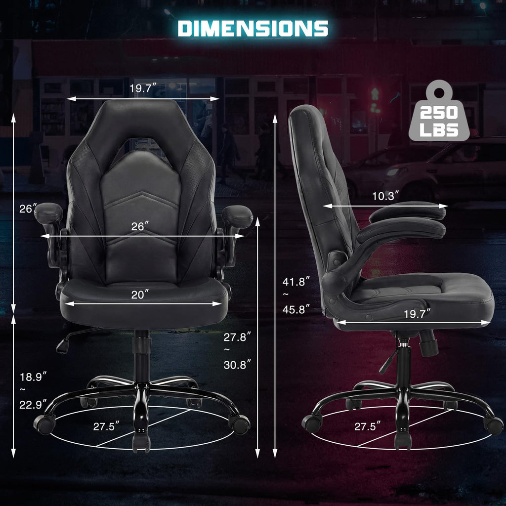 Computer Gaming Chair, Home Office Desk Chair, PU Leather