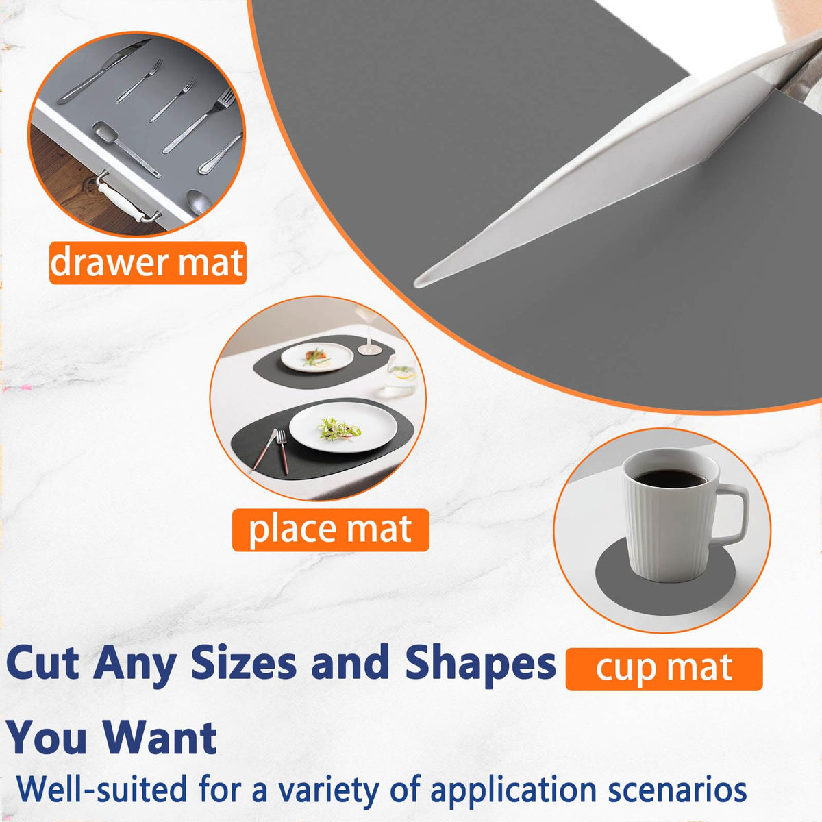 Extra Large Silicone Mat 78.7''x23.6''(200cmx60cm), Large Silicone Mats Counter, Multipurpose Heat Resistant Mat