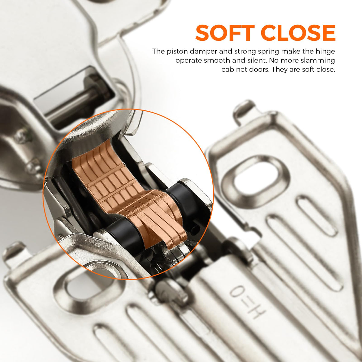 50 Packs(25 Pairs) Full Overlay, 105 Degree Concealed Kitchen Cabinet Hinges