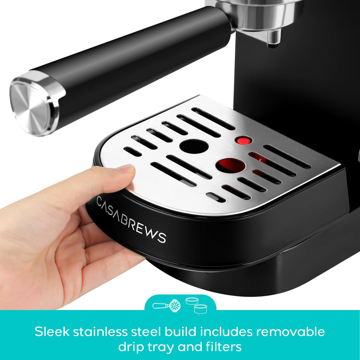 Espresso Machine, Espresso Coffee Maker with Steam Wand