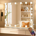 Vanity Mirror with Lights, 23.6" Hollywood Makeup Mirror White