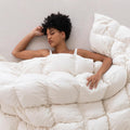 Down Feathers Fiber Comforter - 750 Fill Power All Season Down Duvet Insert