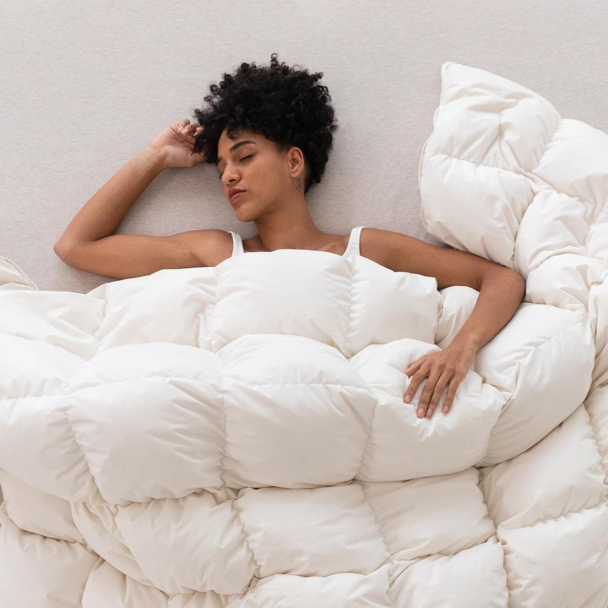 Down Feathers Fiber Comforter - 750 Fill Power All Season Down Duvet Insert