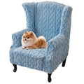 Wingback Chair Slipcover Stretch Spandex Wingback Chair Covers Jacquard Armchair Slipcover Sofa Furniture Protector