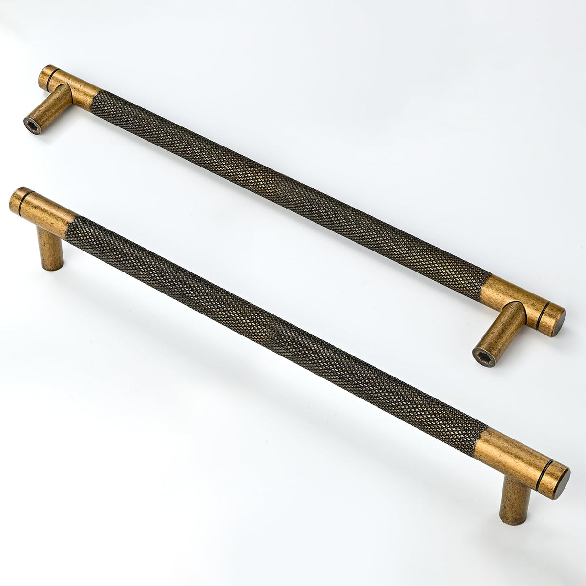 10 Pack 10 Inch(254mm) Brushed Antique Brass Kitchen Cabinet Handles Antique Brass Cabinet Pulls Cabinet Hardware for