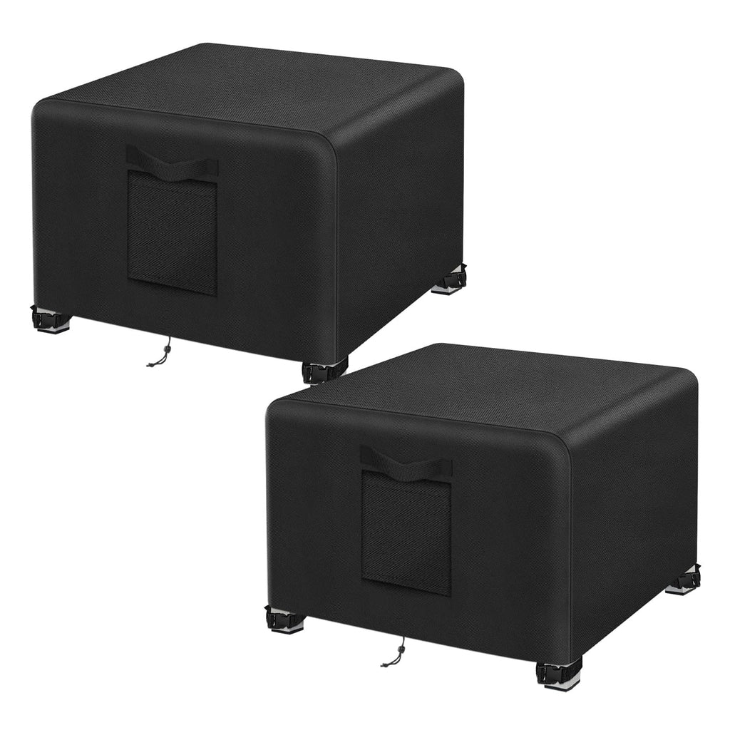 2Pcs-22 L x 22" W x 18" H Outdoor Patio Ottoman Cover