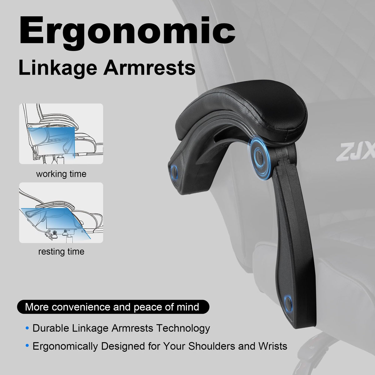 Gaming Chair for Adults with Pocket Spring Cushion, Ergonomic High Back Computer Chair with Footrest and Lumbar
