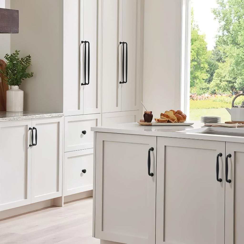 10 Pack Cabinet Knob- Matte Blcak Furniture Hardware Handles Cabinets Bedroom Dresser Wardrobe Cabinet Pulls