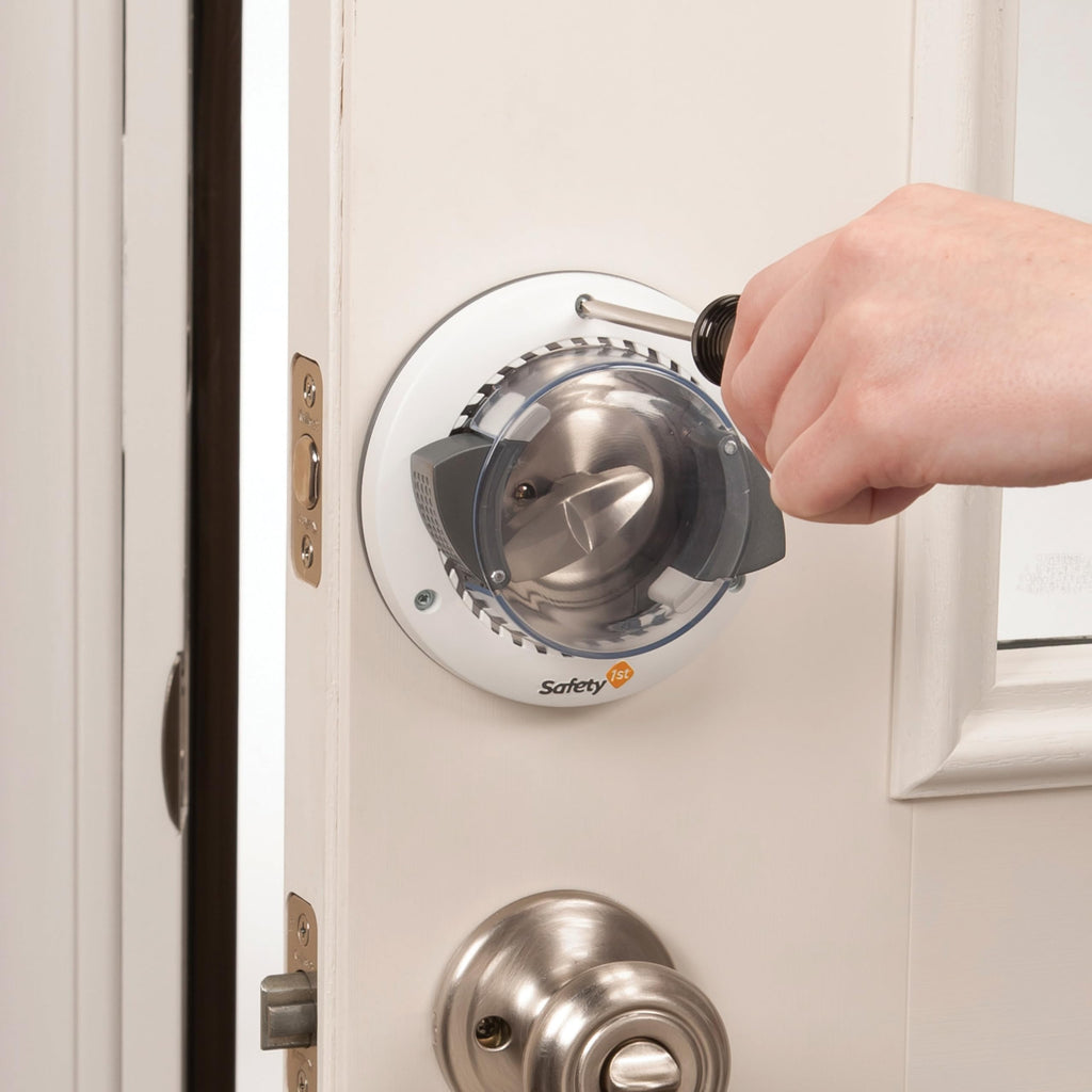 Secure Mount Deadbolt Lock, White