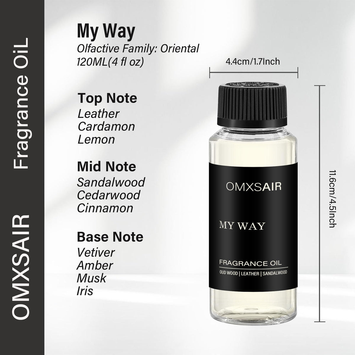 My Way Hotel Diffuser Oil & Home Luxury Fragrance Scents - 120ml/4 fl oz