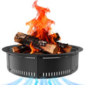 Smokeless Fire Pit Ring Insert, 48 Inch Durable Steel Fire Ring