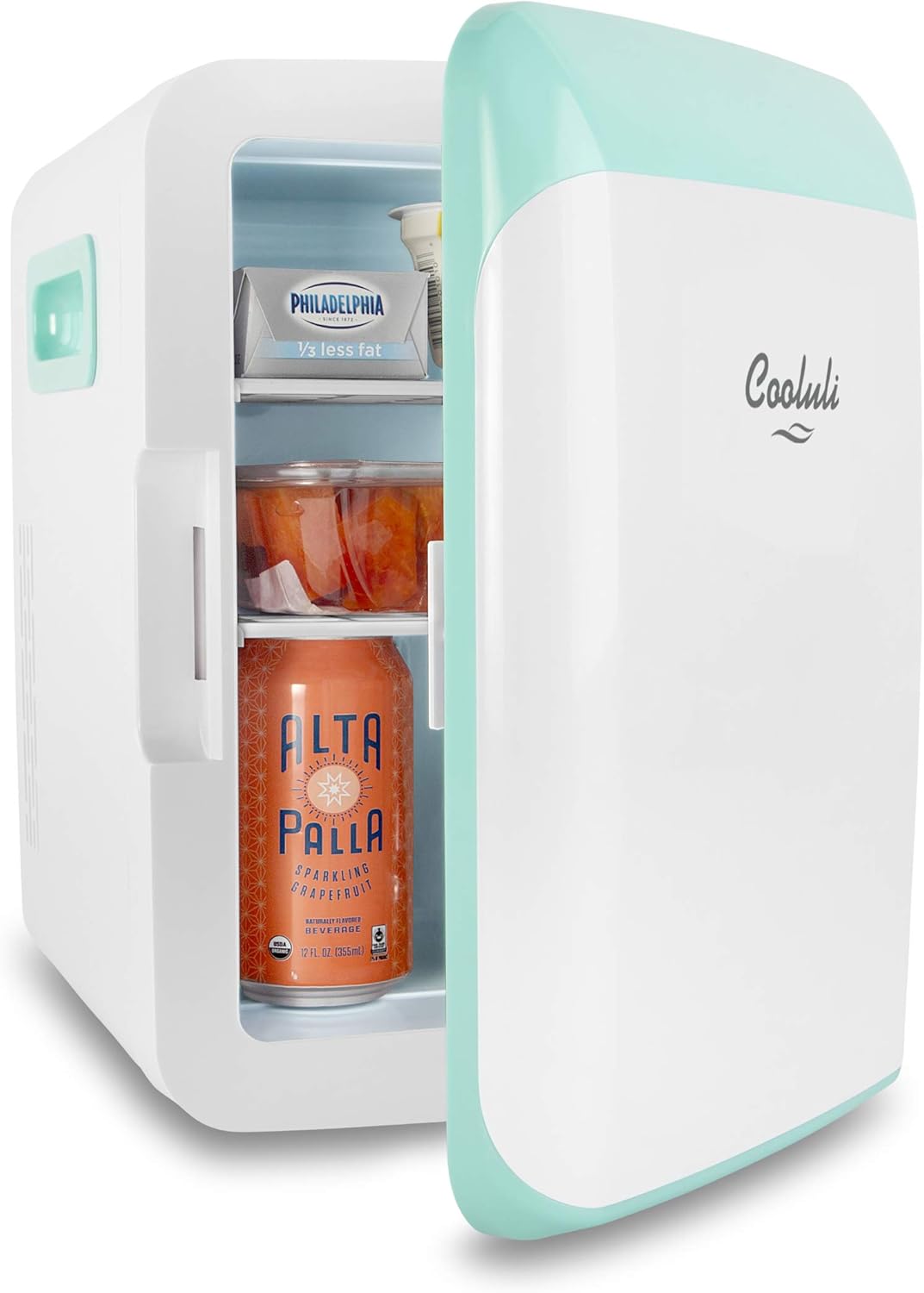 10L Mini Fridge for Bedroom - Car, Office Desk & College Dorm Room - 12V Portable Cooler & Warmer for Food, Drinks