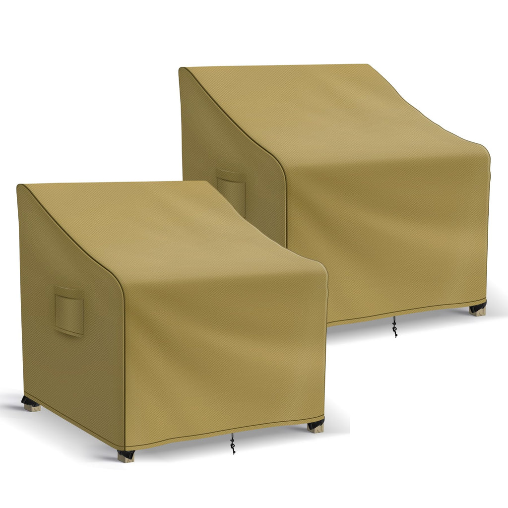 Patio Furniture Covers Waterproof for Chairs, Lawn Outdoor Chair Covers 2 Pack, for Outdoor Furniture Fits up to 30W