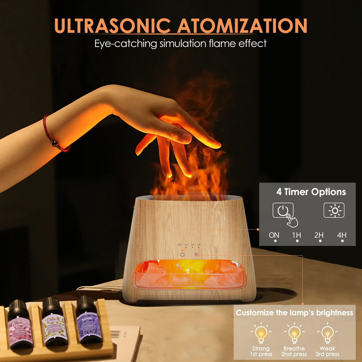 2-in-1 Essential Oil Diffuser & Himalayan Salt Lamp