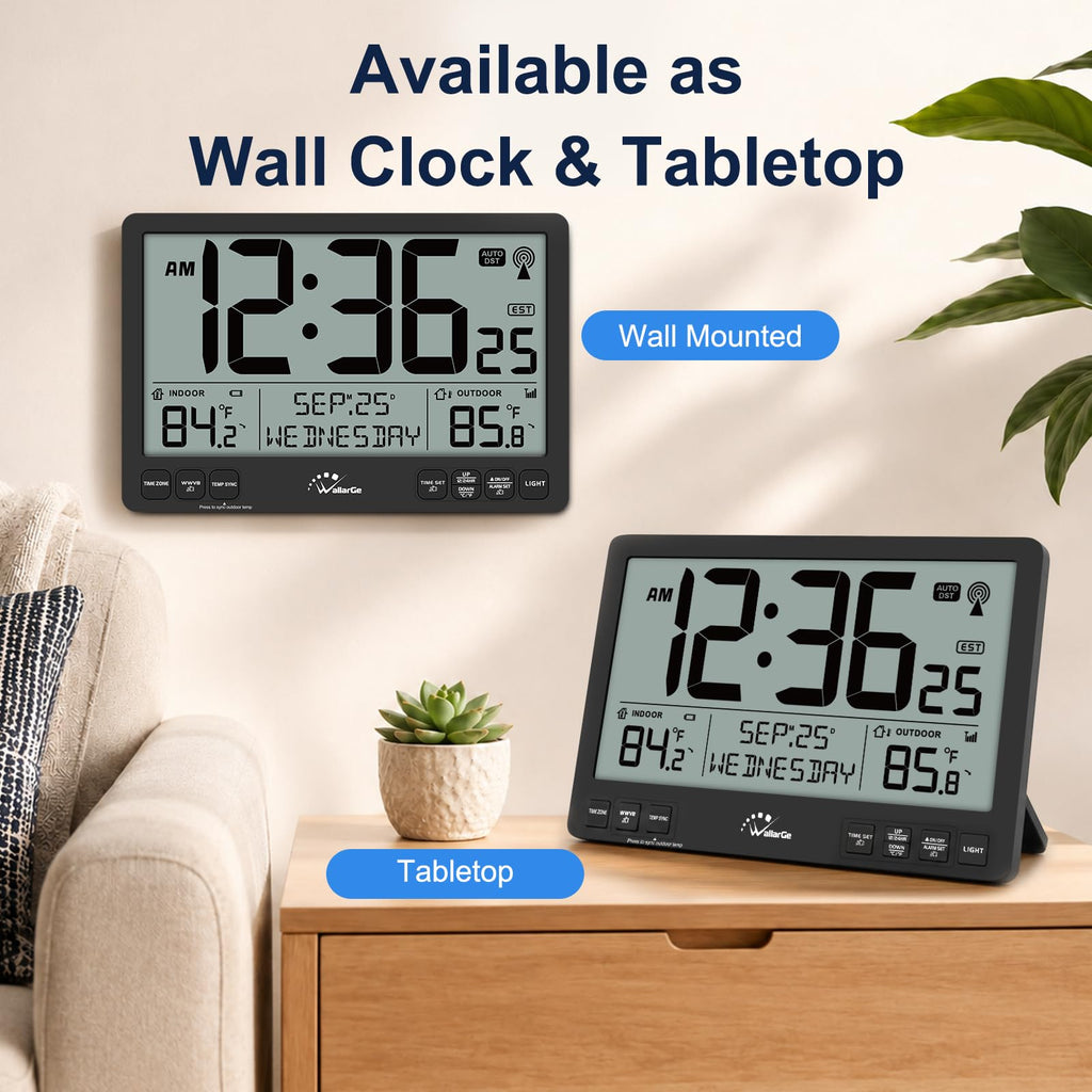 Inspired Nelson Style Extra Large Atomic Wall Clock with Backlight, Battery Operated
