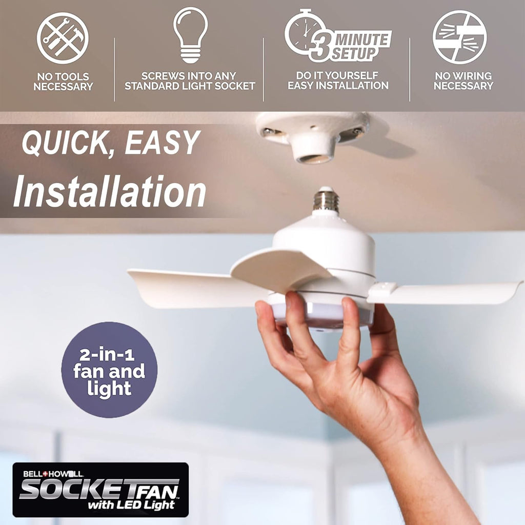 Ceiling Fan with Light & Remote