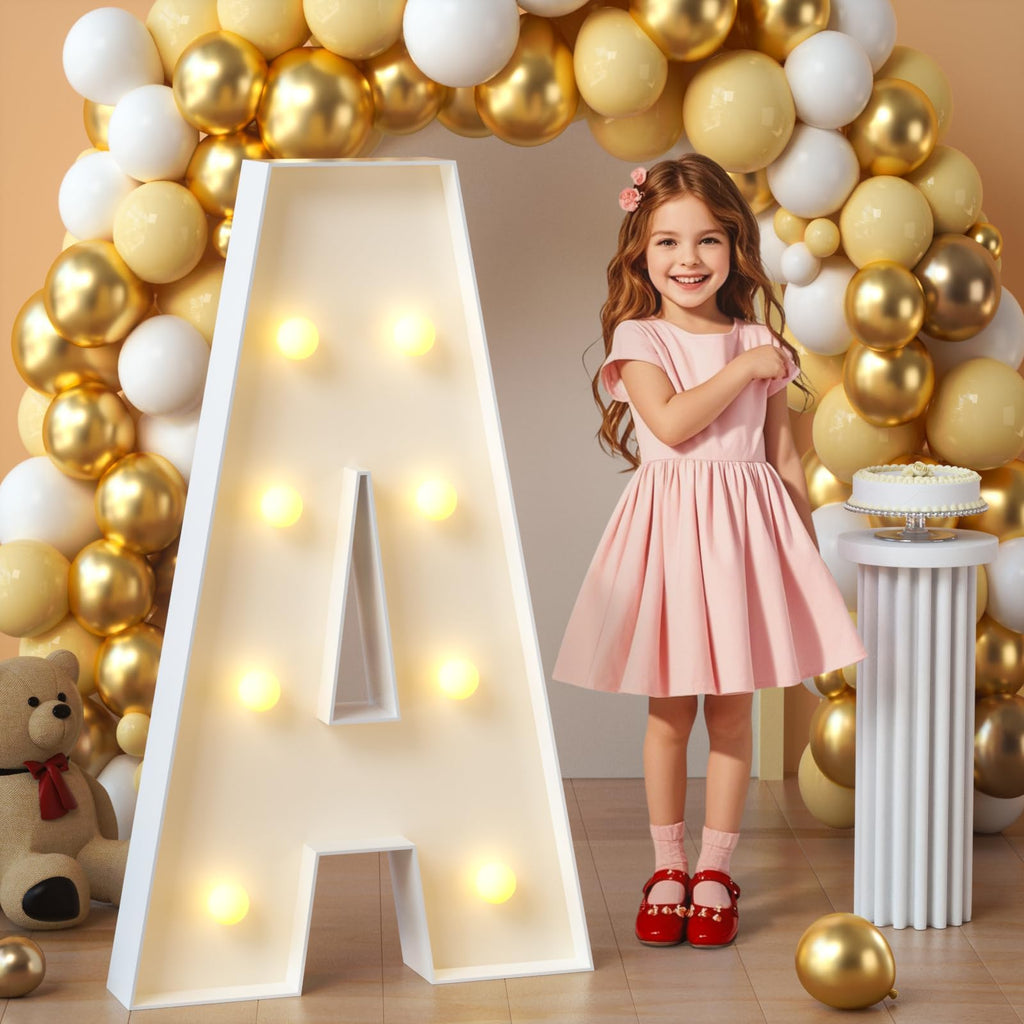 Marquee Letters, 3FT Light Up Letters A with Light for Party Decor