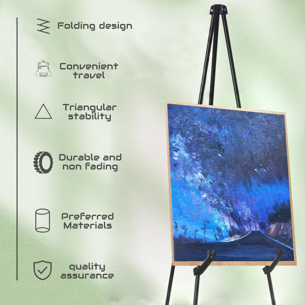 2 Pack Easel Stand for Wedding Sign & Poster, Adjustable Easels for Display