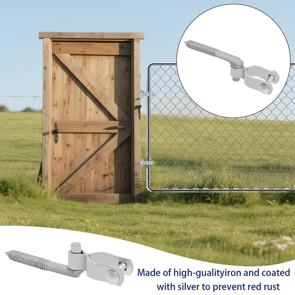 T-Post Gate Hinge Pins, Heavy Duty 1-5/8" U-Bolt Clamps