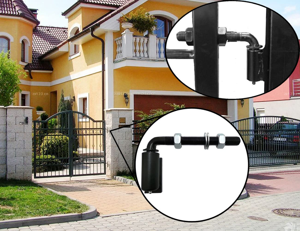 Universal Heavy Duty 5/8" J-Bolt Gate Hinge Steel Pivot Hinge Welded Hinge for Welding on Larger Iron or Steel Gates