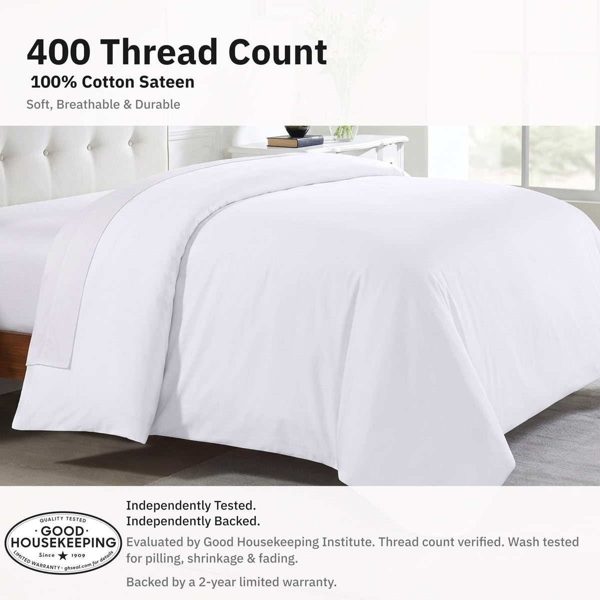 Luxury Duvet Cover, White