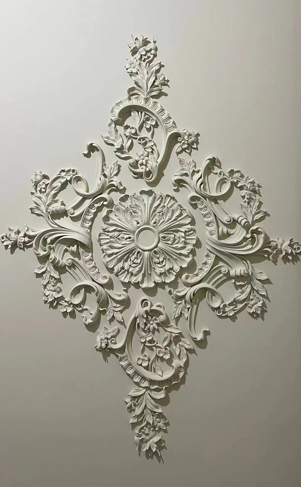 Pieced Pattern Ceiling Medallion Ceiling Medallions for Light Fixtures Split Ceiling Medallion White Ceiling Fan