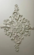 Pieced Pattern Ceiling Medallion Ceiling Medallions for Light Fixtures Split Ceiling Medallion White Ceiling Fan