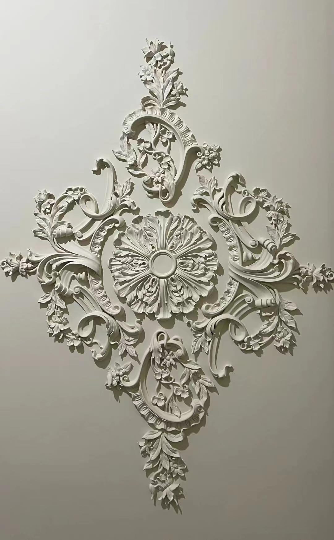 Pieced Pattern Ceiling Medallion Ceiling Medallions for Light Fixtures Split Ceiling Medallion White Ceiling Fan