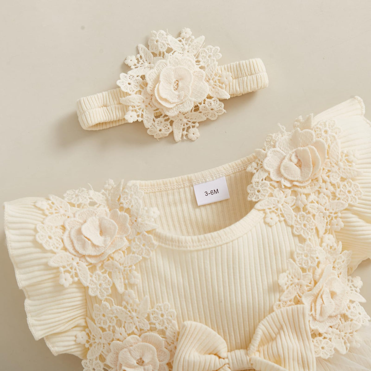 Newborn Baby Girl Summer Dress Ruffle Sleeveless Floral Embroidery Romper Dress Headband Beautiful Clothes Set