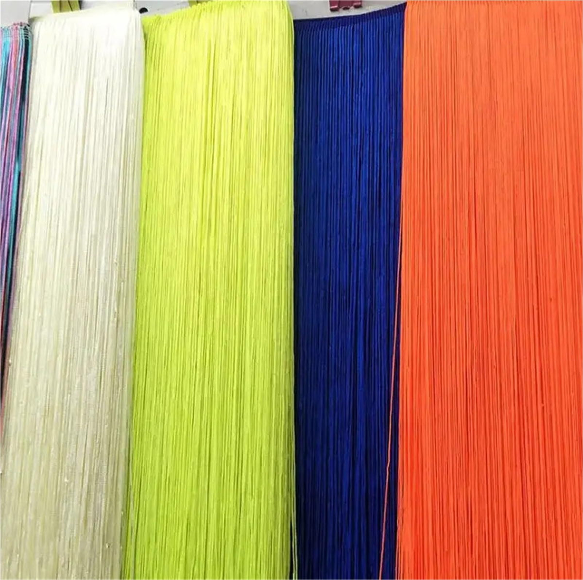 Sewing Fringe Trim 2Meter 50CM/100CM Long Lace Trim Tassel Fringe for DIY Latin Dress Stage Clothes Curtain(Green
