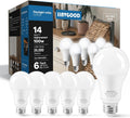 A19 LED Light Bulbs, 14W 1600 Lumens LED Bulbs 100-125 Watt Equivalent, 5000K Daylight White, E26 Edison Medium