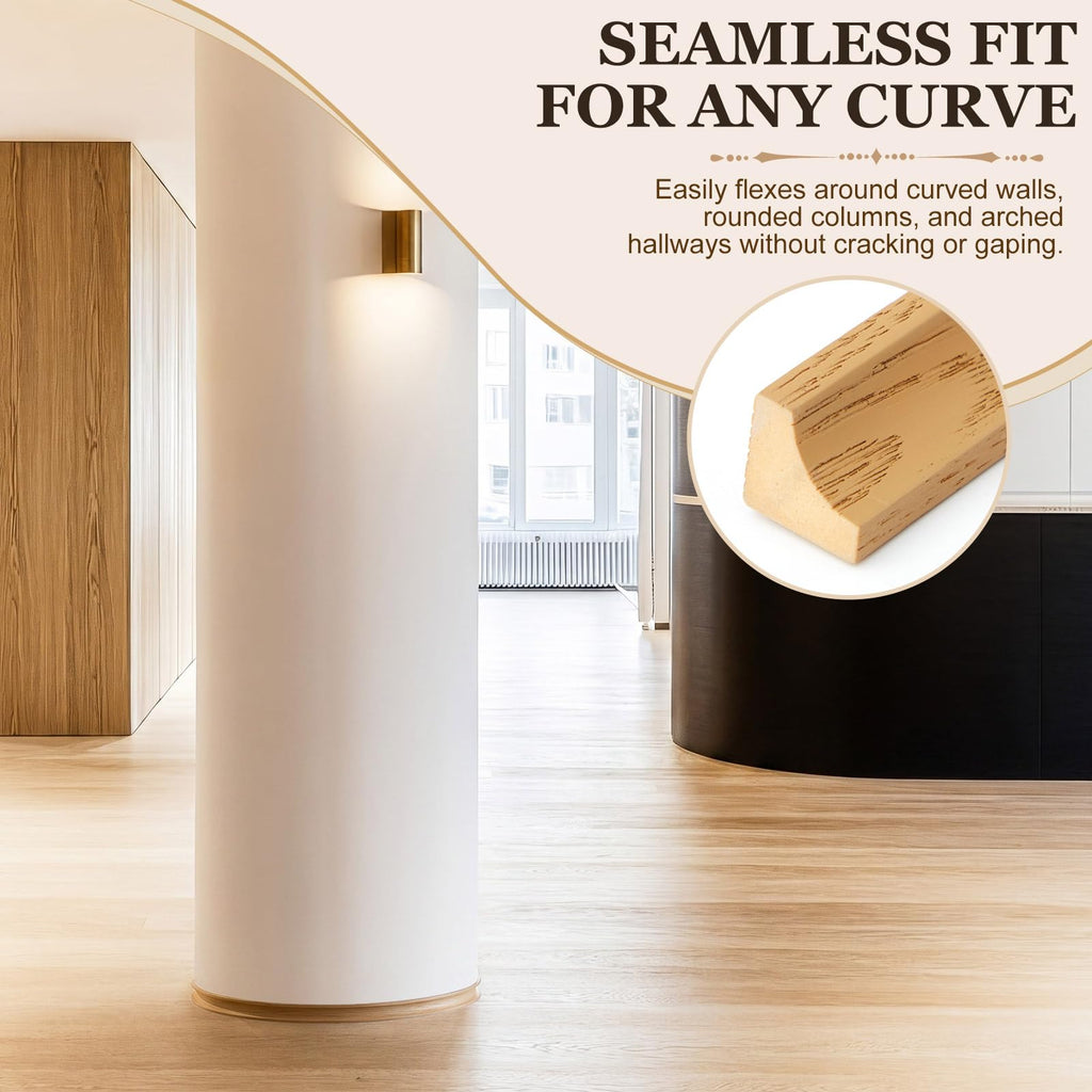 Flexible Cove Molding, 3/4" Thick x 3/4" Wide x 8 ft Long