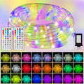 200ft Outdoor LED Rope Lights, IP68 Waterproof 25 Color Changing String Lights with 149 Modes, Warm White&RGB Twinkle