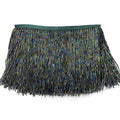 Beaded Fringe Trim, 6 Inch Wide Beads Ribbon Tassel Fringe Trim, Tassels Trim Fringe Fabric for DIY - 1 Meter