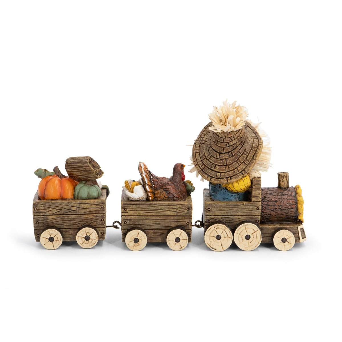 Fall Harvest Scarecrow Train Decoration, Thanksgiving Centerpiece