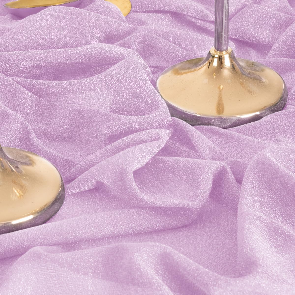 Lilac Purple Wedding Arch Draping Fabric 2 Panels 29" x 20Ft Sheer Wedding Arch Backdrop Drapes Outdoor Curtains for