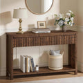 Console Tables , Console Table with Drawers, 47In Sofa Table with Storage, Narrow Entryway Tables with 2-Tier Shelf