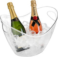 3.5L Ice Bucket for Parties, Portable Drink Bucket for Cocktail Bar, Plastic Champagne Cooler