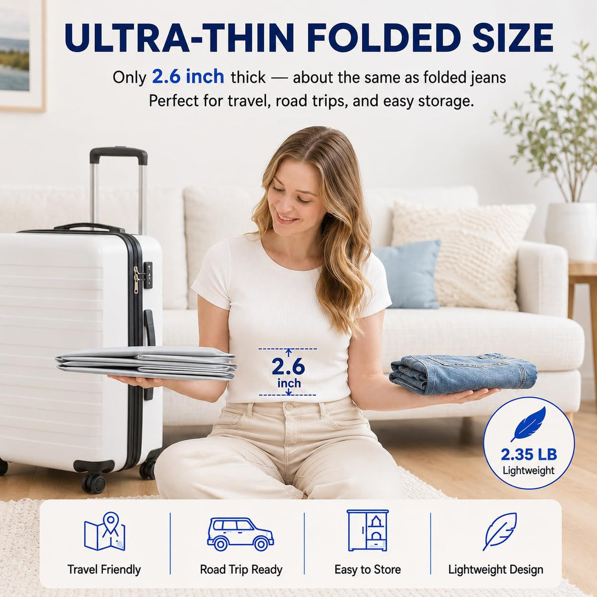Collapsible Baby Bathtub for Baby 6 Months - 5 Years, Portable Large Toddler Bathtub Non-Slip Safe BañEra para Bebe