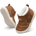 Baby Cute Boots Toddler Anti Collision Shoes Non Slip Winter Walking Shoes Unisex Lightweight Brown Infant
