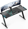 Gaming Desk, 60 Inch Computer Desk with RGB LED Lights