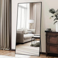 76"x34" Full Length Mirror, Black Floor Mirror