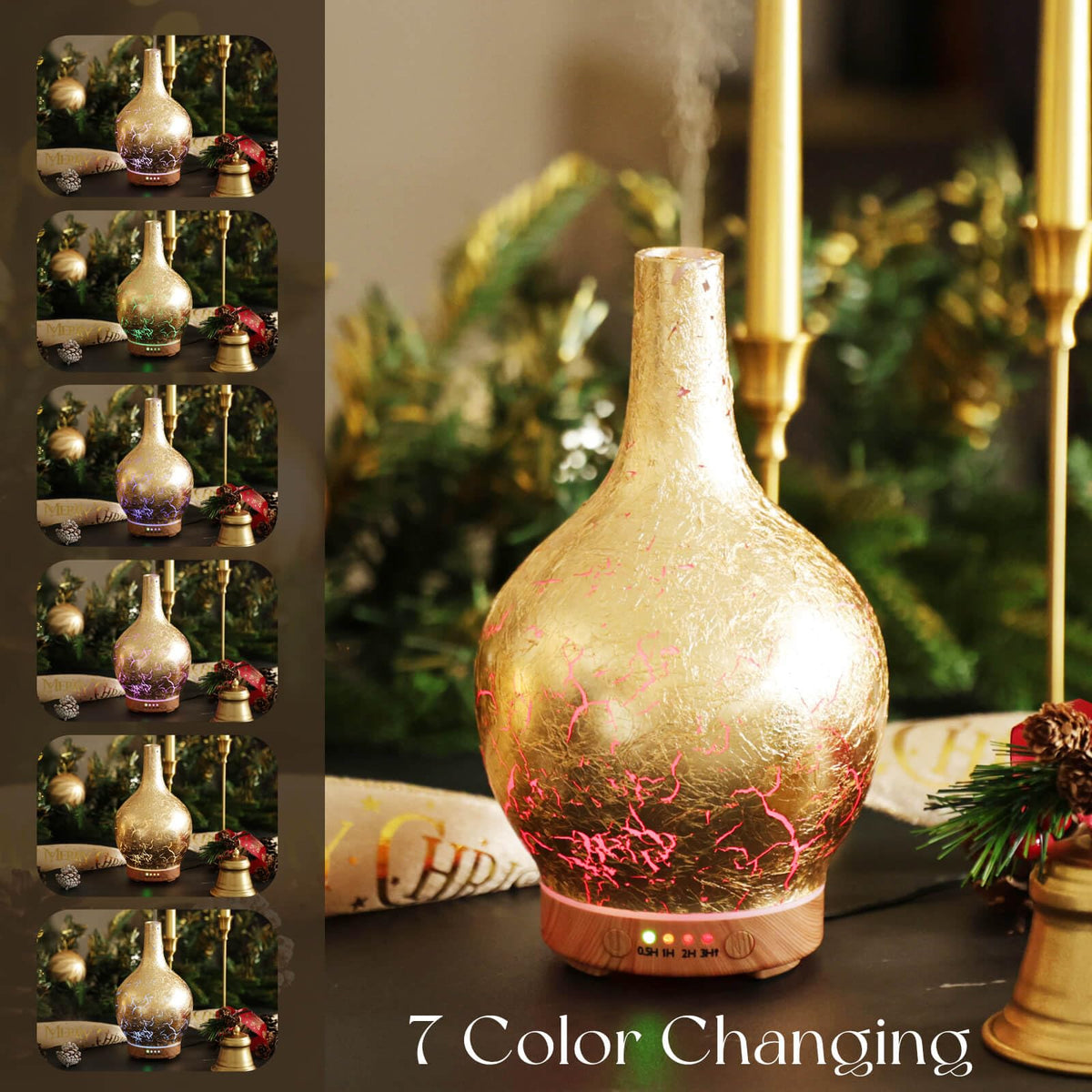 150ml Handmade Essential Oil Diffuser 6H Runtime