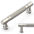 10 Pack Brushed Satin Nickel knurled Cabinet Pulls 3.5"