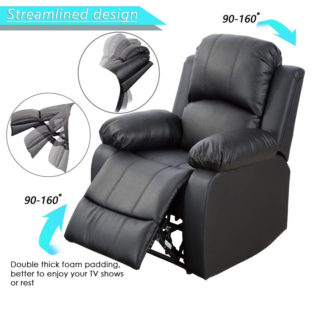 Recliner Sofa Living Room Set Reclining Couch Sofa Chair Loveseat Manual Motion Recliner Home Theater Seating (Bonded