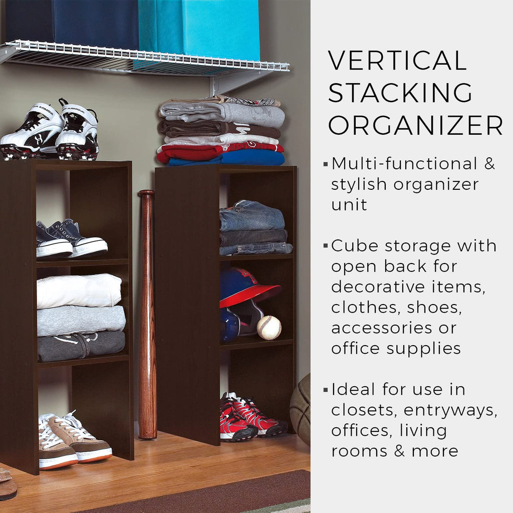 8956 Stackable 31in. Vertical Organizer, Espresso