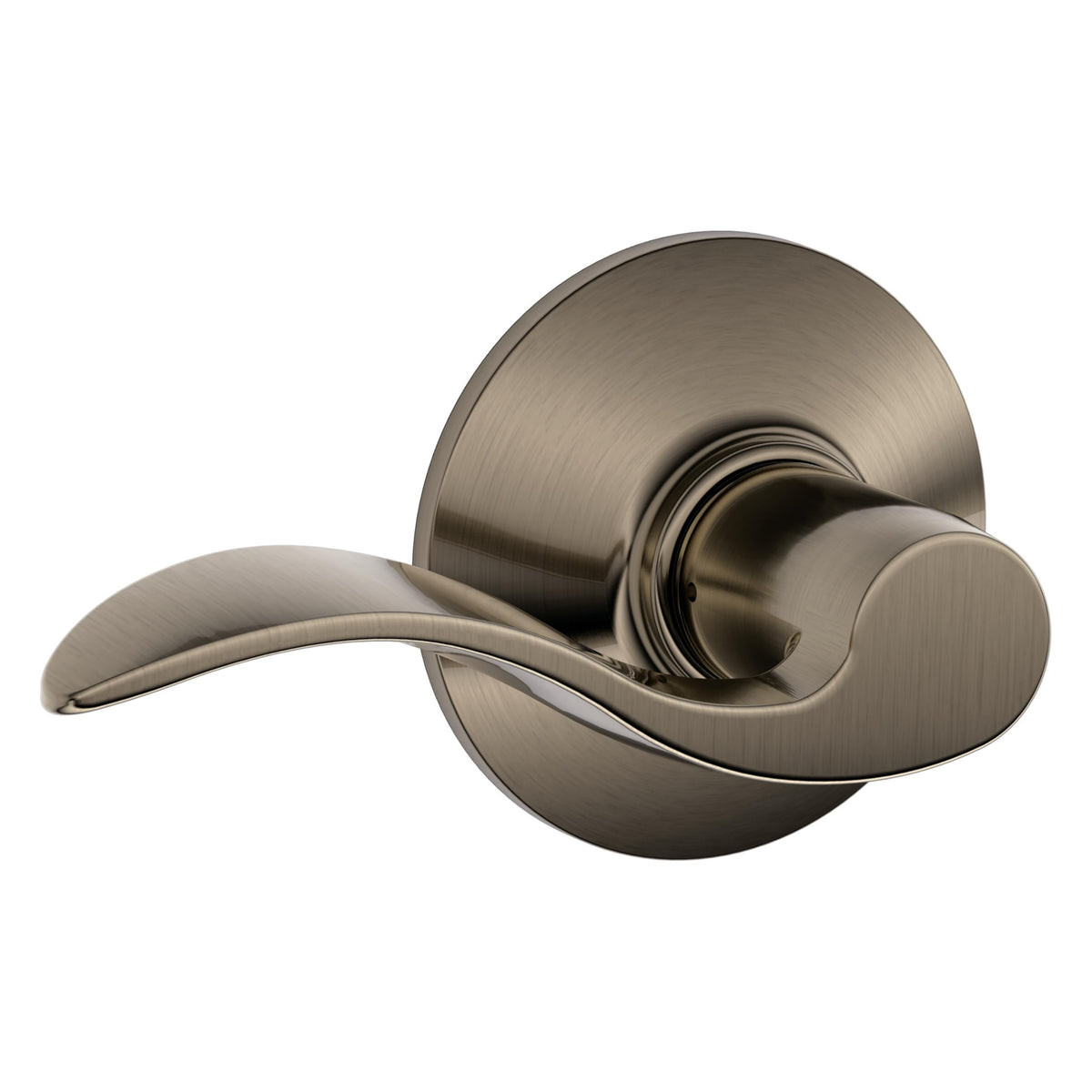 Accent Hall/Closet Passage Door Handle, Reversible, Antique Pewter